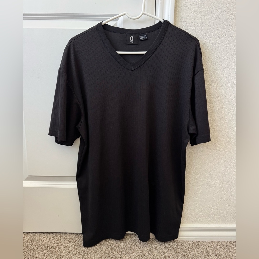 Guess Black V-Neck Men's Tee